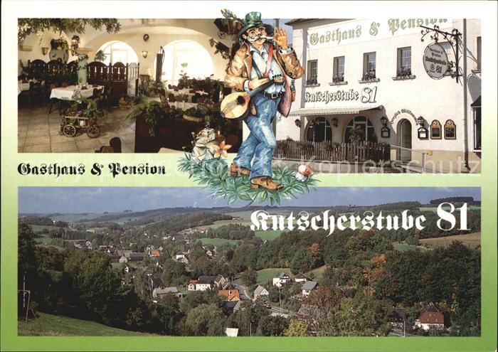 Lichtenberg Erzgebirge Gasthaus Pension Kutscherstube 81 Panorama