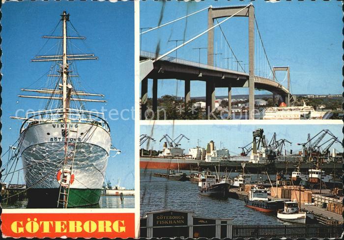 Goeteborg Segelschiff Viking Goeteborg Bruecke Fischereihafen
