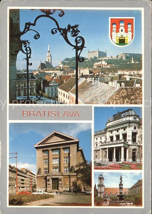 Bratislava Pressburg Pozsony Starej radnice Slovenske radnice Rolandova fontana
