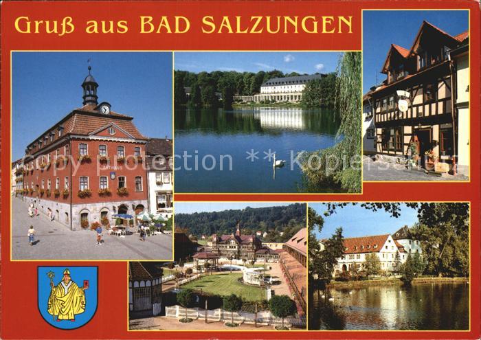 Bad Salzungen Rathaus Asklepios Burgseeklinik Haus I und II Fachwerkhaus in der