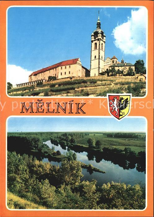 Melnik Tschechien Zamek a soutok Vitavy s Labem