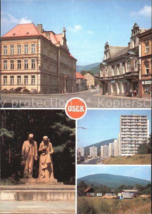Ossegg Osek Namesti J Fucika Pamatnik obetem katastrofy na dole Nelson Nova vyst