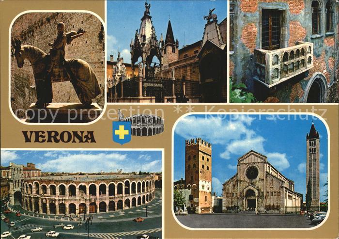 Verona Veneto Reiterstatue Amphitheater Basilica San Zano Maggiore Haus der Juli