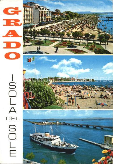 Grado Gorizia Isola del Sole Strandpartien Fahrgastschiff