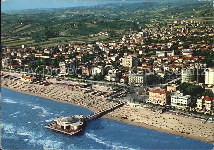 Senigallia Spiaggia e Rotonda Veduta aereo
