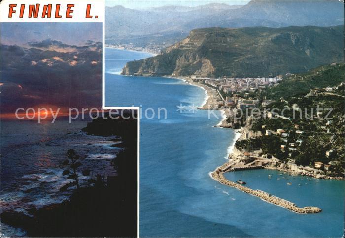 Finale Ligure Tramonto Veduta aereo