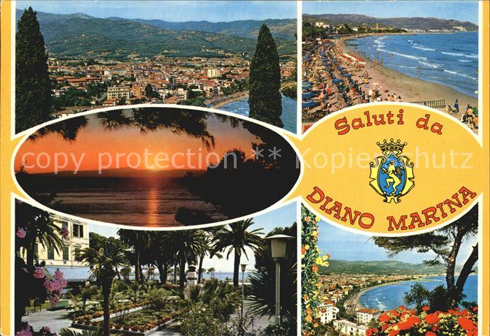 Diano Marina Panorama Park Strandpartie