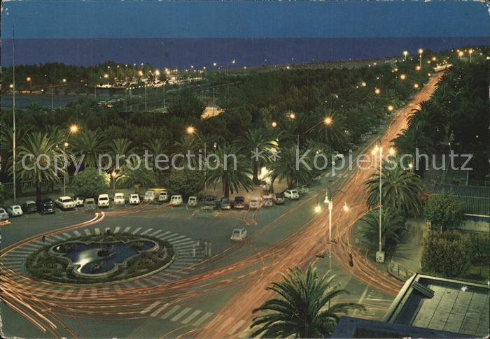 San Benedetto del Tronto Piazzale dalla Fontana e Viale della Pineta Notturno