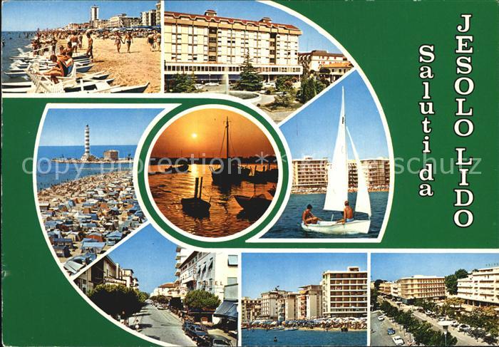 Lido di Jesolo Strandpartien Promenade Segeln Stimmungsbild