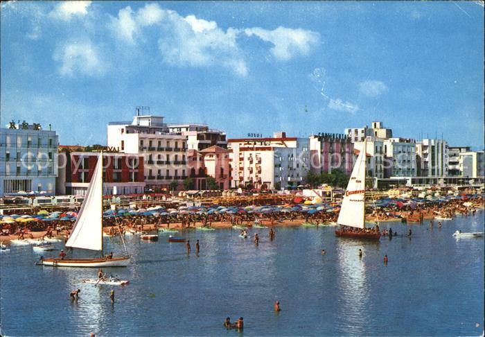 Cattolica Rimini Strand Hotels Segelschiffe