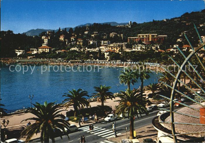 Rapallo Scorcio del lungomare e bagni Golfo Tigullio