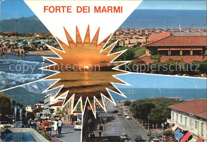 Forte dei Marmi Strand Promenade Strassenpartien