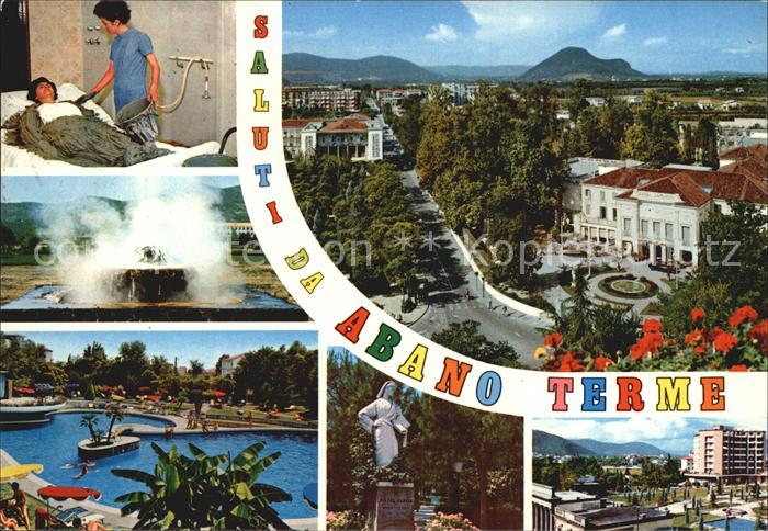 Abano Terme Panorama Swimmingpool Statue Moorbad