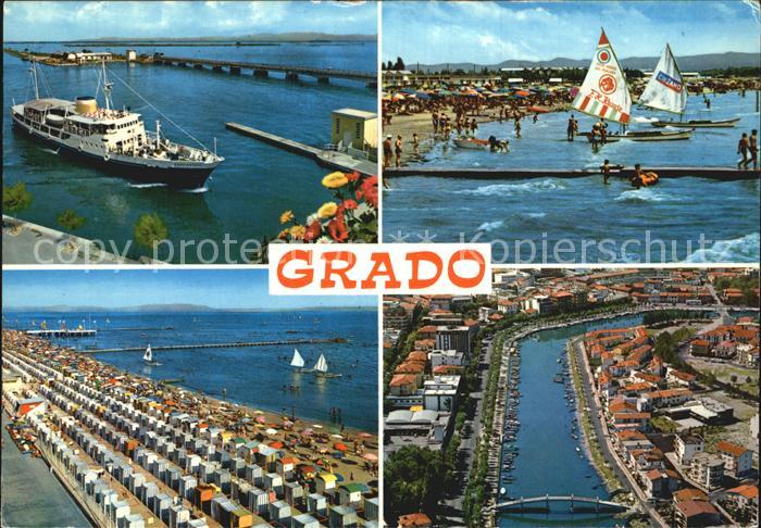 Grado Gorizia Hafen Strandpartien Kanal
