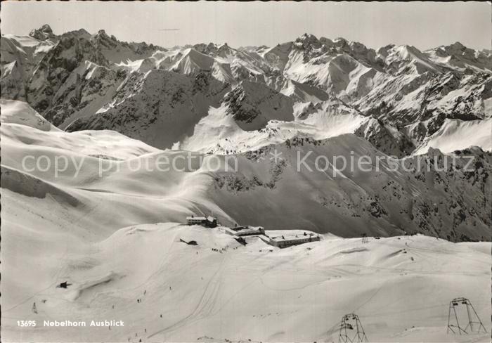 Nebelhorn Berghotel Hoefatsblick Alpenpanorama Fliegeraufnahme