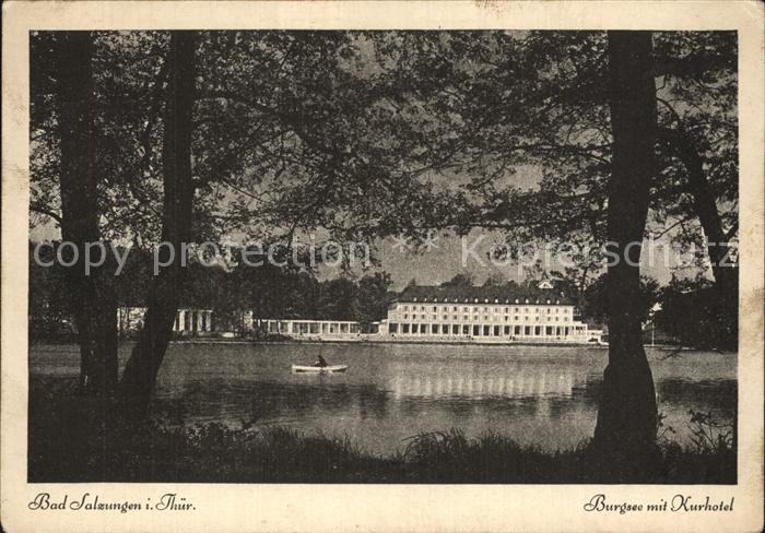 Bad Salzungen Burgsee mit Kurhotel