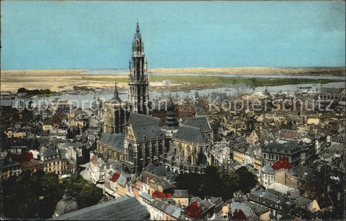 Antwerpen Anvers Fliegeraufnahme Altstadt