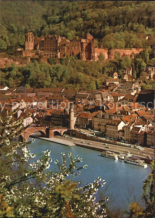 Heidelberg Neckar Neckarpartie Bruecke Burg