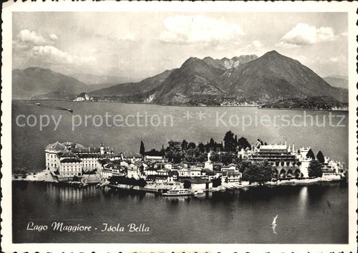 Lago Maggiore Fliegeraufnahme Isola Bella