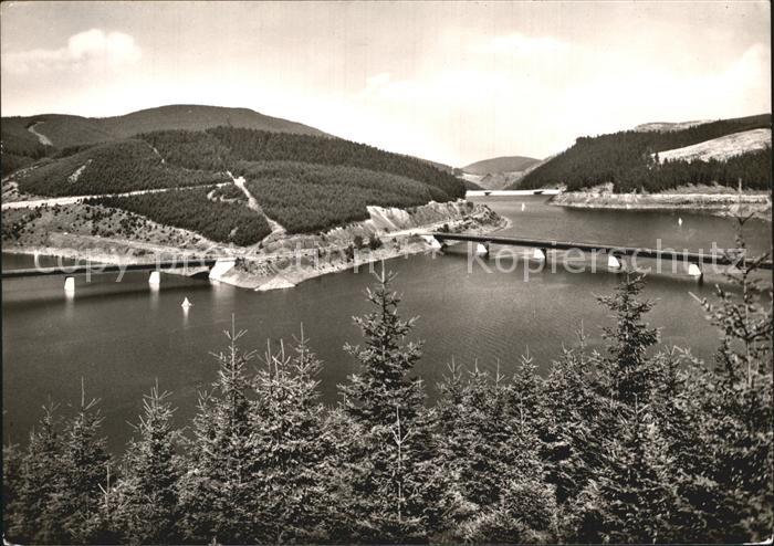 Okertalsperre Stausee Bramke und Weisswasserbruecke