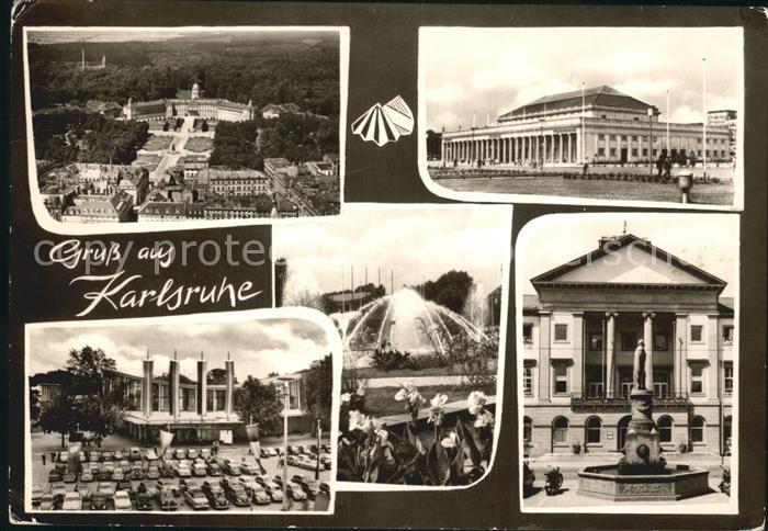 Karlsruhe Baden Fliegeraufnahme Schloss