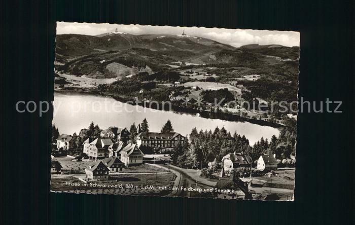 Titisee-Neustadt Fliegeraufnahme mit Feldberg und Seebuck