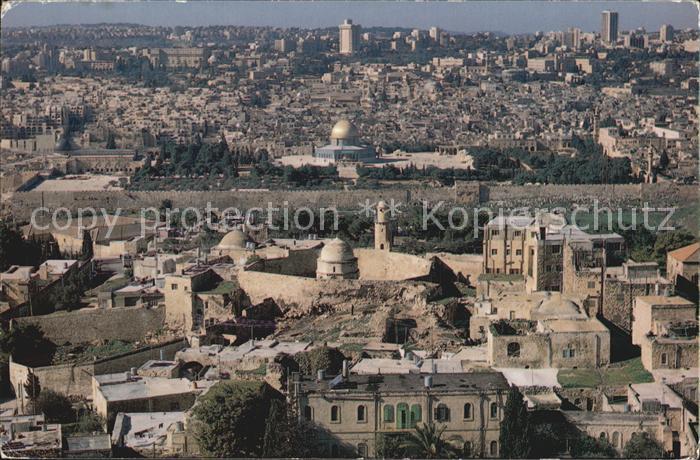 Jerusalem Yerushalayim Fliegeraufnahme Old-City