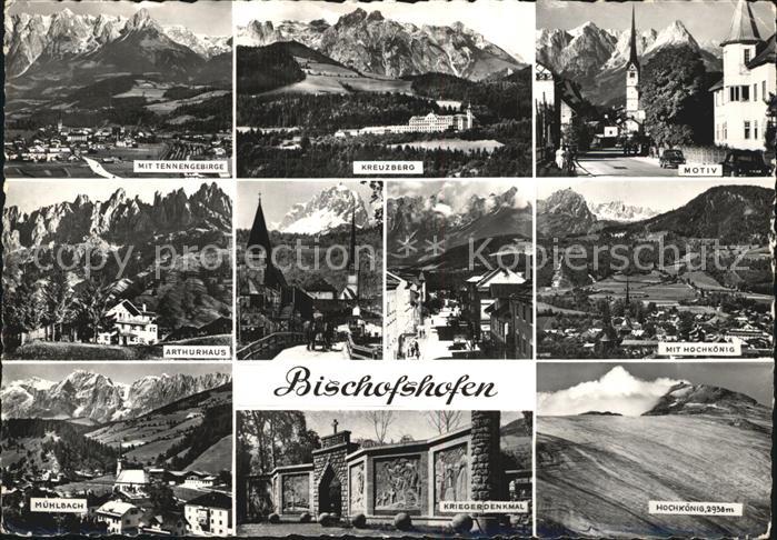 Bischofshofen Kreuzberg Arthurhaus Muehlbach Hochkoenig Ortspartie