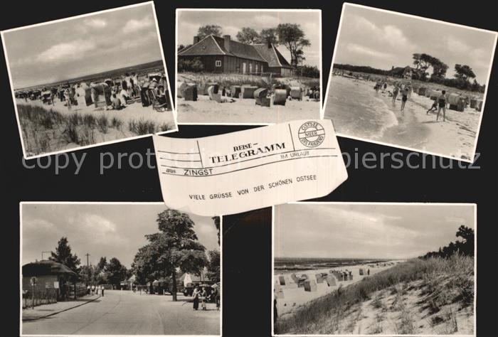 Zingst Ostseebad Strand Ortstpartie