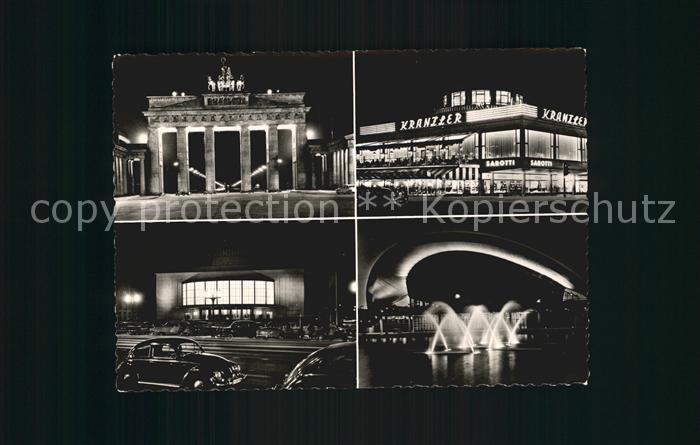 BERLIN  CITY Brandenburger-Tor Schiller-Theater Kranzler-Eck Kongress-Halle