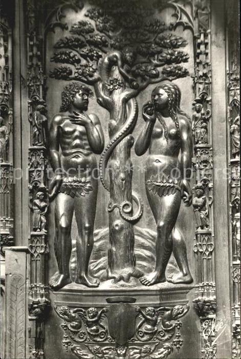 Auch Gers Cathedrale Statues Adam et Eva
