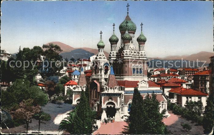 Nice Alpes Maritimes Eglise Russe