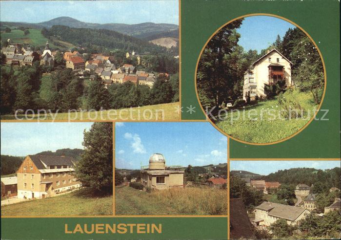Lauenstein Erzgebirge Erholungsheime und Schulsternwarte
