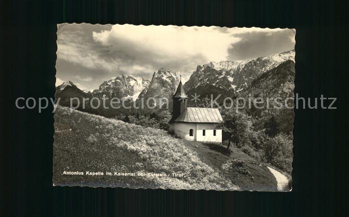 Kufstein Tirol Antonius Kapelle im Kaisertal