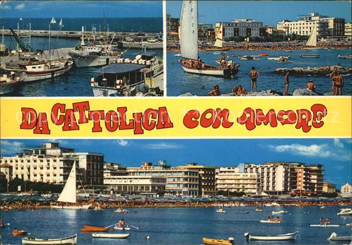 Cattolica Rimini Hafen Strand