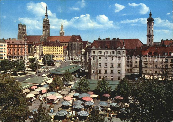 Muenchen Bayern Viktualienmarkt