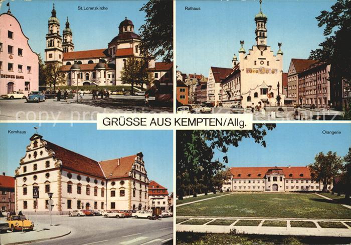 Kempten Allgaeu Rathaus Orangerie Kornhaus St. Lorenzkirche
