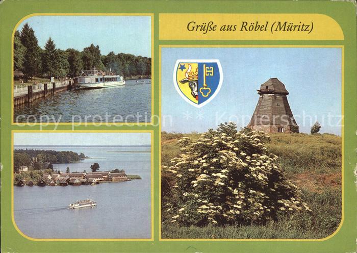 Roebel Mueritz Muehle Fliegeraufnahme Hafen