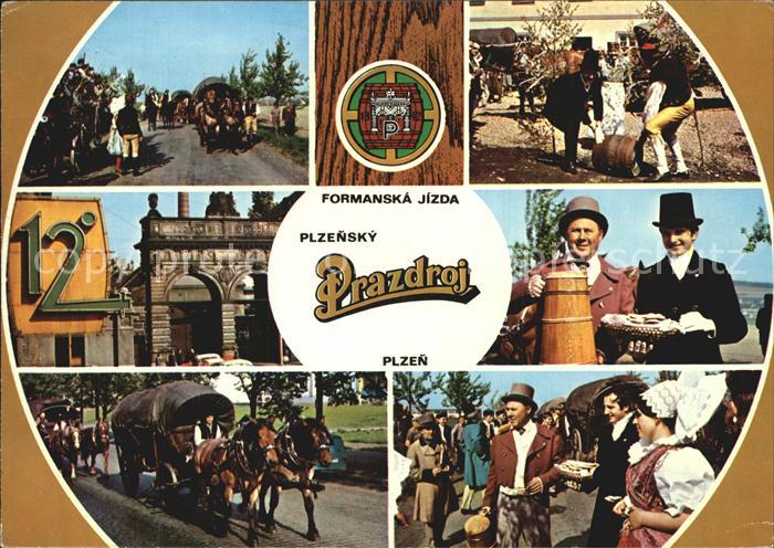 Plzen Pilsen Bier Pferdewagen