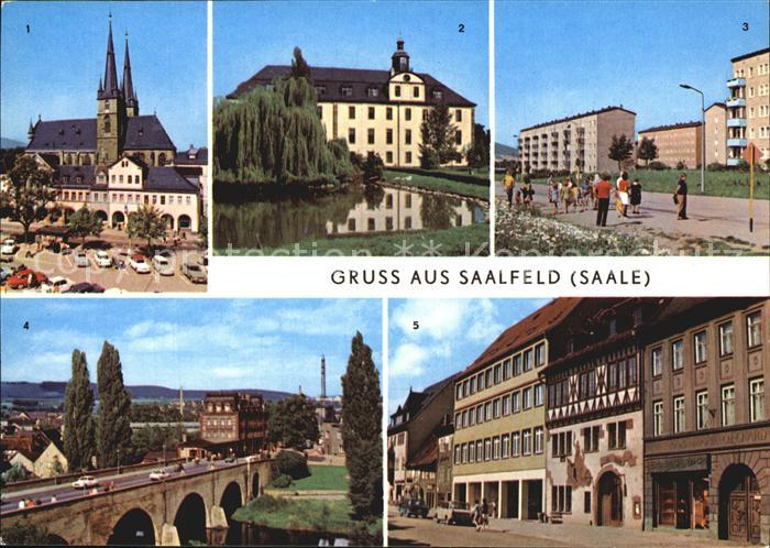 Saalfeld Saale Marktplatz Schloss Kulturpark Gorndorf