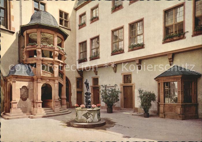 Frankfurt Main Roemer-Rathaus mit Hoefchen