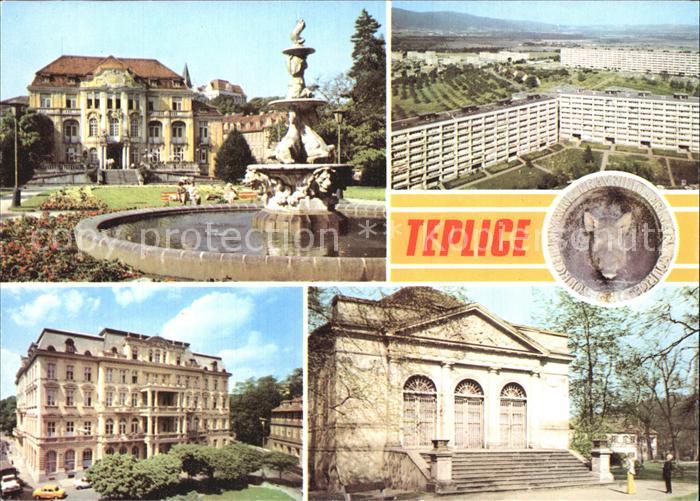 Teplice Fliegeraufnahme Neubauten Alte Gebaeude