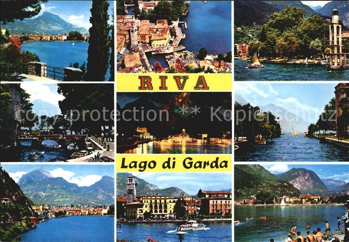 Riva del Garda Strand Fliegeraufnahme Hafen