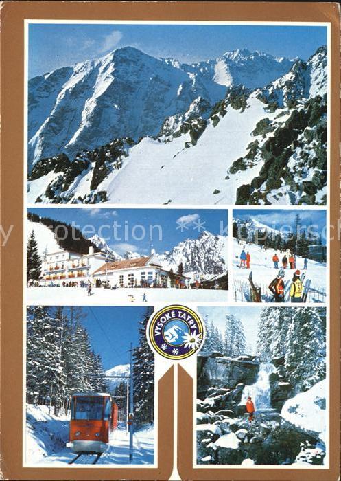 Vysoke Tatry Bergbahn Skigebiet Wasserfall