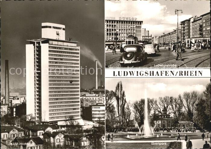 Ludwigshafen Rhein Ludwigsstrasse Ebertpark BASF-Hochhaus