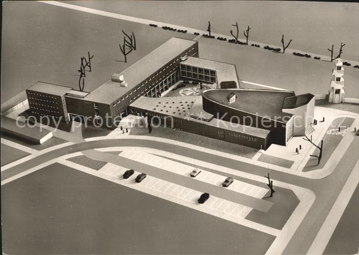 BERLIN  CITY Model Baustein fuer Kloster und Studentenheim der vertriebenen Fran