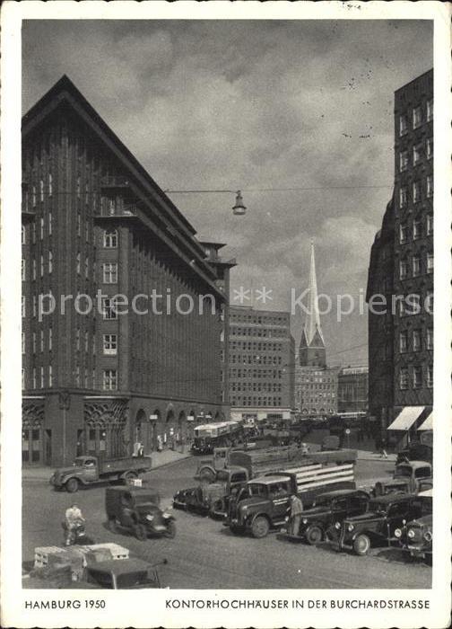 HAMBURG  CITY Kontorhochhaeuser in der Burchardstrasse