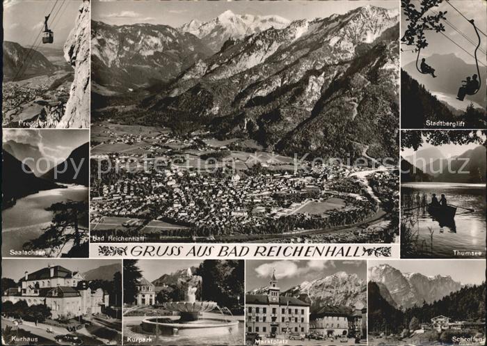 Bad Reichenhall Fliegeraufnahme Lift Thumsee Kurpark Saalachsee Kurhaus