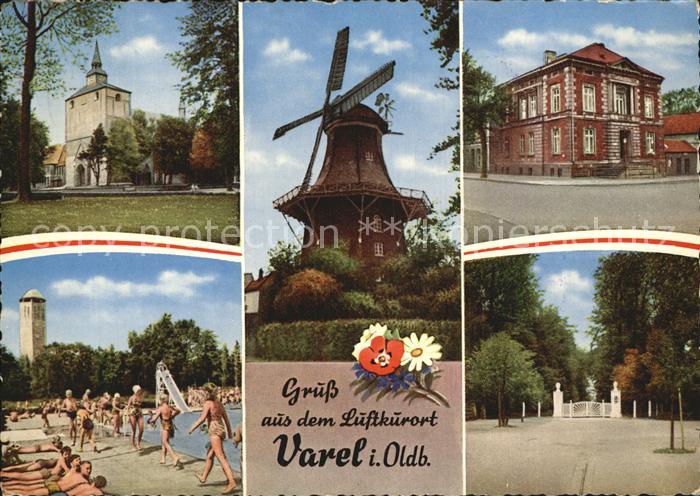 Varel Jadebusen Muehle Schwimmbad Rathaus