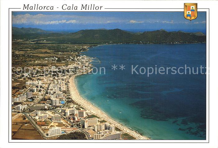 Cala Millor Mallorca Fliegeraufnahme mit Strand